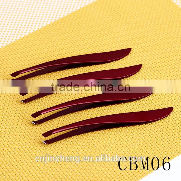 New Popular Style Wine Red Color Professional Beauty Salons Personalized Eyebrow Tweezers photo-4