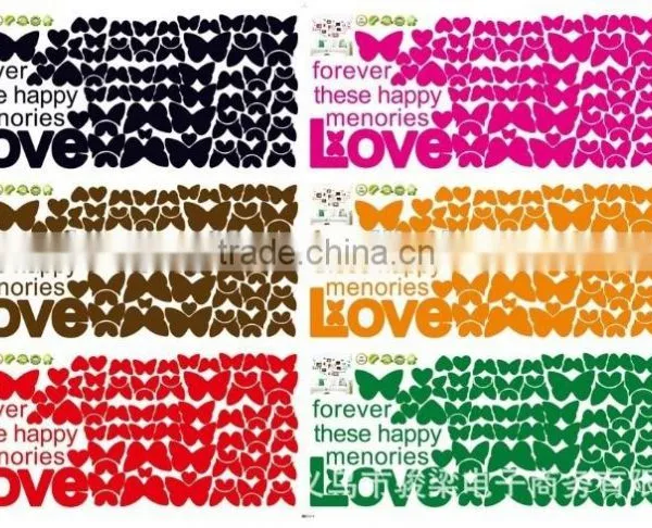 Butterfly Love Photo Wall Can Remove Three Generations of Wall Stickers, Kids Room Decoration 3d Wall Stickers photo-5