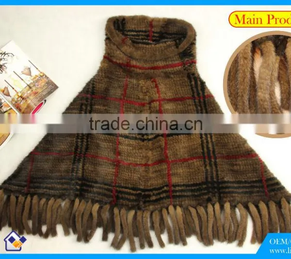 High Quality Knitted Mink Shawl photo-3
