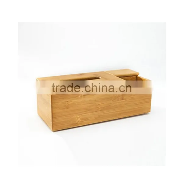 Aonong 100% Bamboo Tissue Box/Napkin Box /Paper Holder Tidy Stationery Multifunction Desk Organiser photo-2