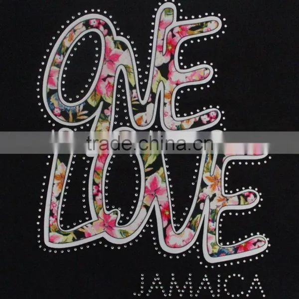2017 sublimation satin words design for heat transfer motifs