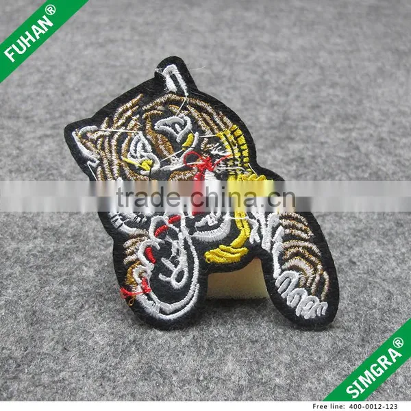 Custom Make Colorful Tiger Face Badge photo-5