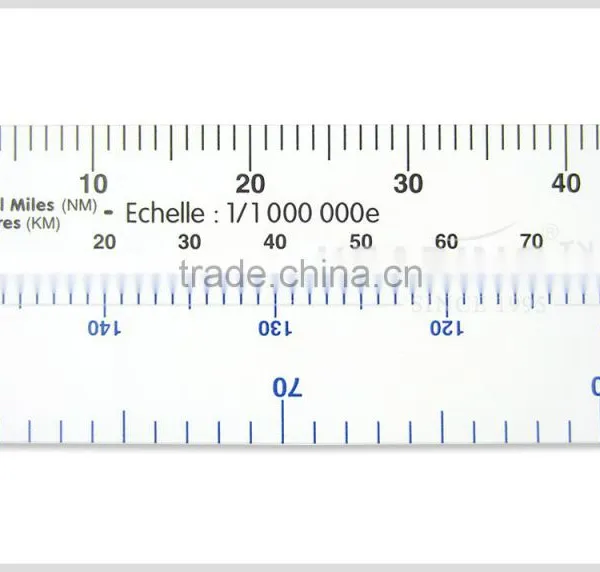 Kearing 34*320*1mm Plastic Flight Trainning Scale Rulers in for Pilot Students #KNM-4 photo-2