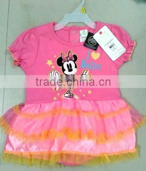 KIDS GIRLS DRESS WITH ROMPER (Garment Stock Lots / Apparel Stock / Stocklots / Garment Apparel From India) photo-5