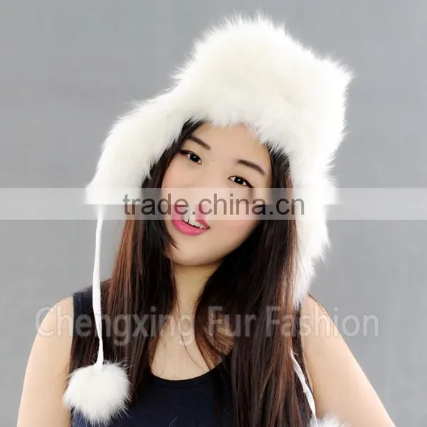 CX-C-38T Wholesale China Fashion Cheap Beanie/ Unisex Fox Fur Knitted Hat photo-5