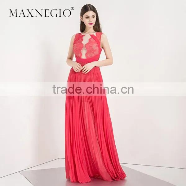 2017 Garment Factory New Arrived High Fashion Design Layered Lace Dress Woman Evening Dress photo-2