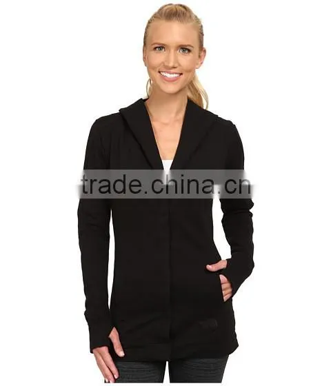 OEM Service is Provide Women 2/3 Botton Coat Fleece Fabric With Two Side Pocket Made in China photo-6