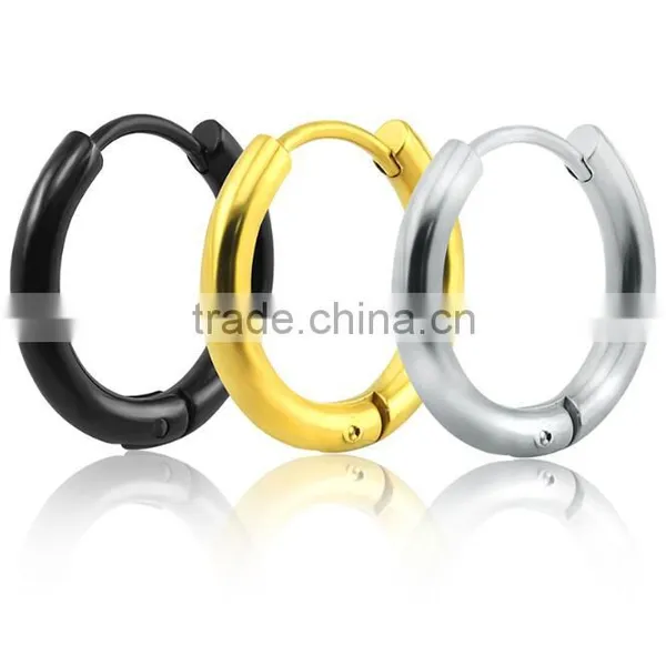 Zm53246a Circle Shape Hoop Earrings Women Wholesale Gold Color Earrings photo-5