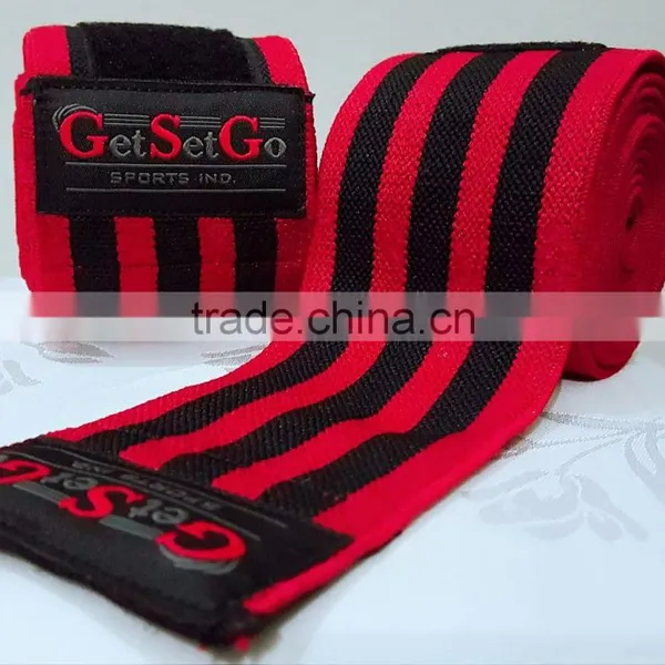 Elasticated Weightlifting Knee Wraps photo-5