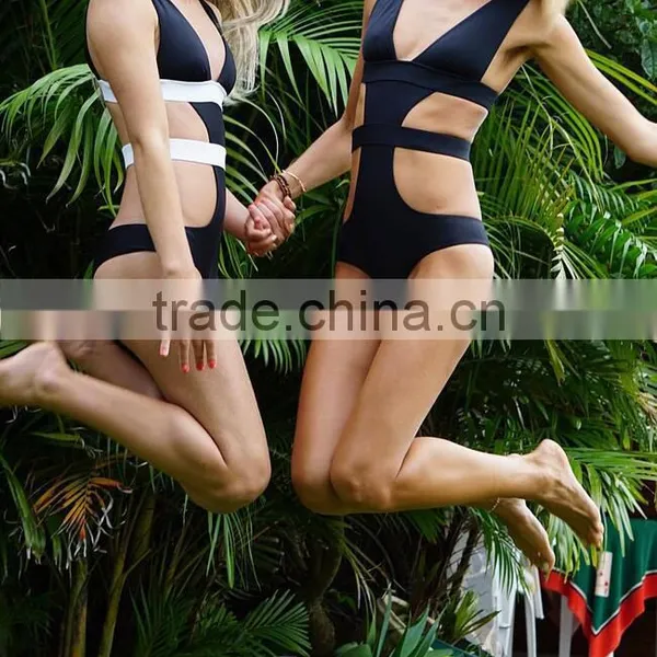 EY0033A Women Sexy Hollow Out Bodysuit Swimsuit Sexy Tight Fashion Swimsuit Slimming Bodysuit photo-2