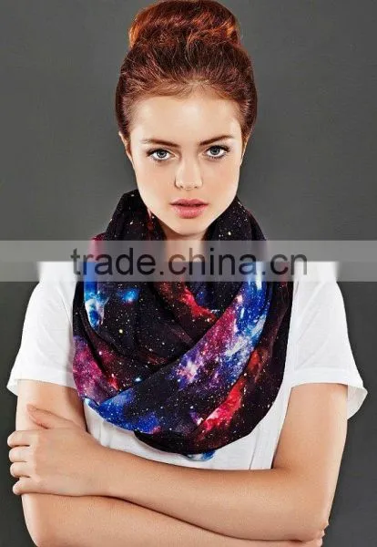 Space Galaxy Infinity Scarf Loop Scarf Circle Scarf Spring Summer Fall Winter Session Gift Ideas for Her Girlfriend Wife photo-5