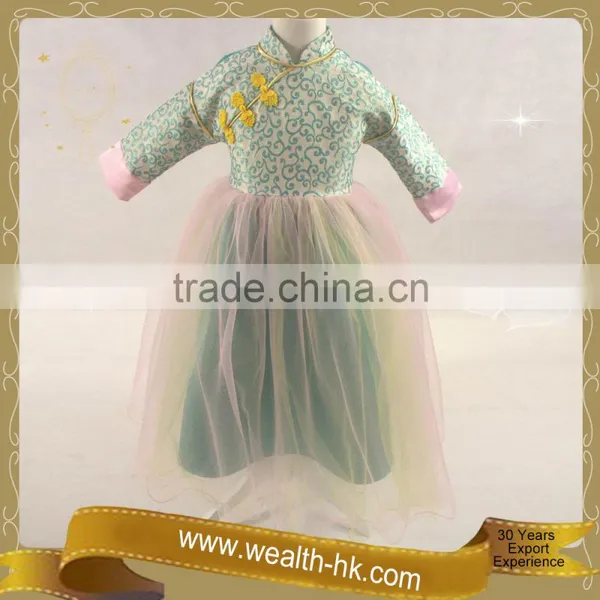 Chinese Dolls Style Girls Fancy Party Dress photo-5