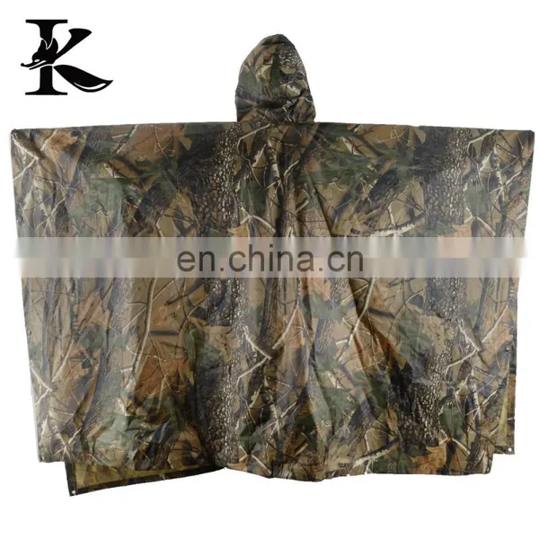 Breathable Camo Poncho Hunting Rain Wear photo-4