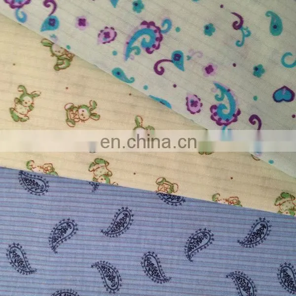 100% 65/35 TC Drop Needle Interlock Printed photo-2