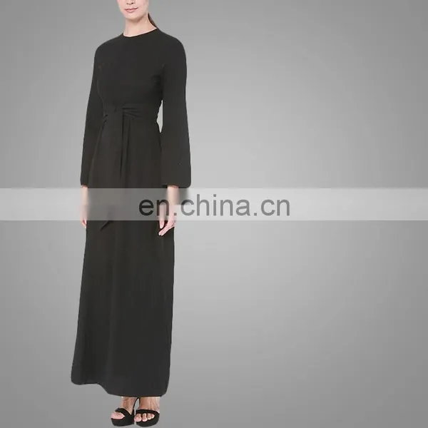 Beautiful Black Flare Sleeves Long Dress Muslim Women Wearing Design photo-5