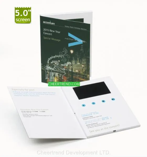TV in Print Card 4.3'' Video Brochure/ Video Book/ Video Card for Promotion photo-5