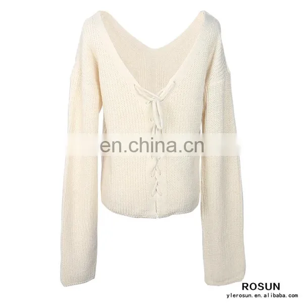 Custom Clothing Manufacturers Wholesale Price Latest Design Flower Pattern Sweater as Cheap Girls Top With Embroidery Patch photo-4