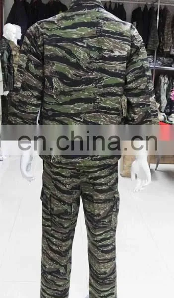 Cheap Custom Tiger Stripe Camouflage Military Uniform for Army Men photo-5