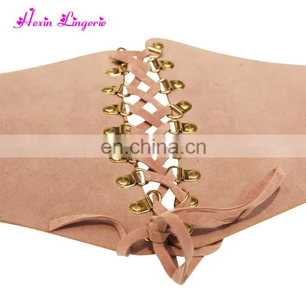 Big Stock Pink Wide Imitation Leather Waist Belt Lingerie Pink Corsets Teens photo-4