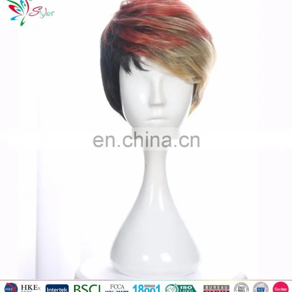 Cheap Wholesale Brown Short Male Wigs Men Wig photo-3