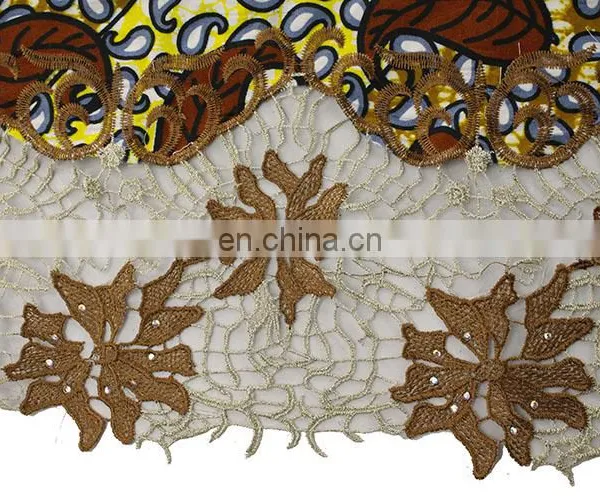 2016 Unique African Print With Tulle Fabric for Women photo-3