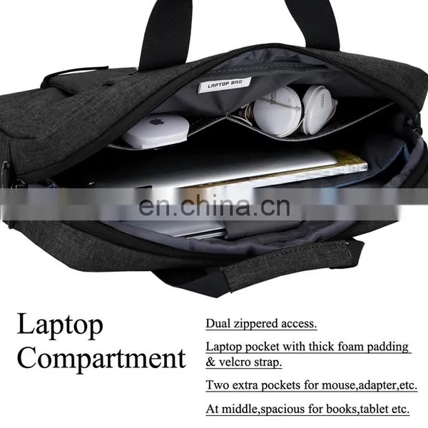 Waterproof Stylish Fabric Laptop Messenger Shoulder Bag photo-4