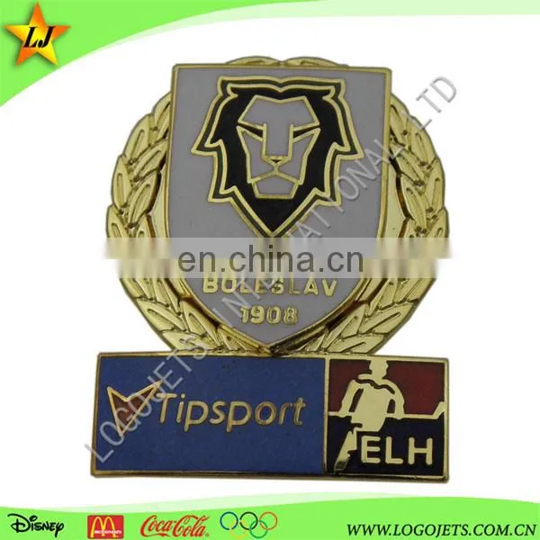 Wholesale Cheap Custom Army Police Sports Running Gold Souvenir Magnetic Military Badge photo-4
