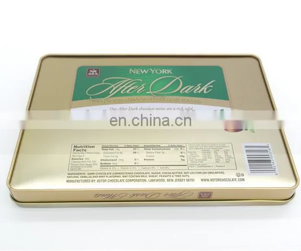 High Quality Fancy Custom Chocolate Tin Packaging Box photo-4