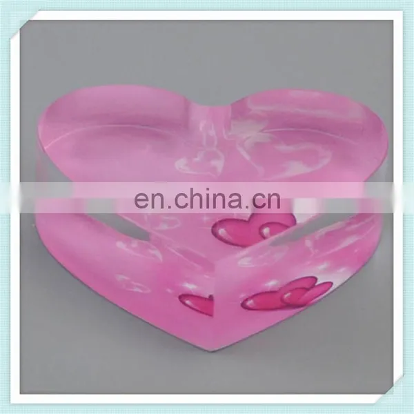 Heart Shaped Love Gift Acrylic Block Acrylic Frame Block For Souvenir photo-3