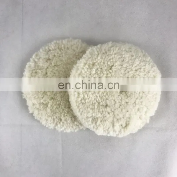 7 Inch 100% Wool Hook and Loop Polishing Pad Single Size and Double Size photo-2