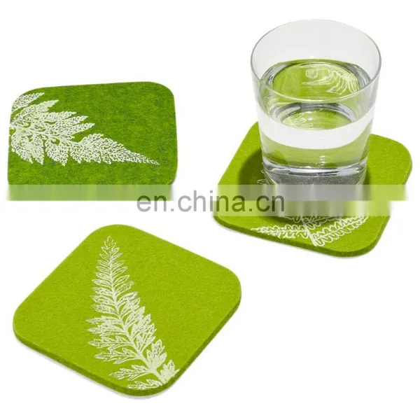 Custom Design Red Color Cup Heated Drink Coaster Holder Table for Drinks Felt Coasters Kung fu Tea Ceremony Accessories photo-3
