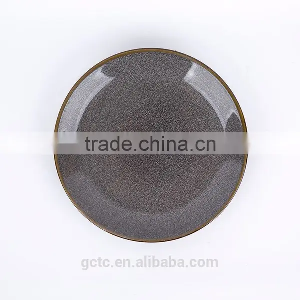 Stoneware 16pcs Dinnerware Set With Gray Reactive Glaze photo-5