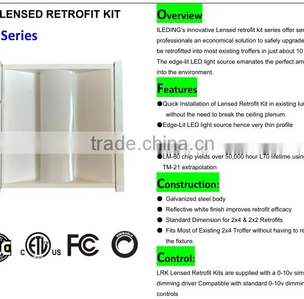 3500LumenNew Design,good Performance LED Troffer 2X4 photo-6