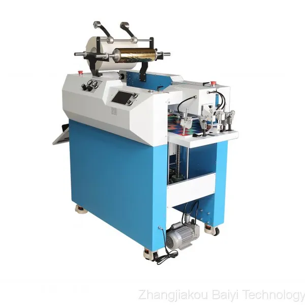 Automatic Paper Feeding and Film Coating Oil Heating Steel Roll Anti Curl Automatic Cutting Made in China photo-2
