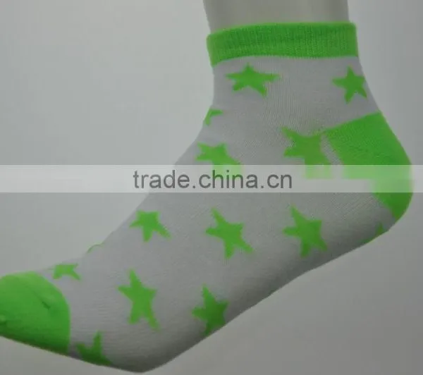 Girl Fluo Ankle Socks, Low Cut Socks. photo-2