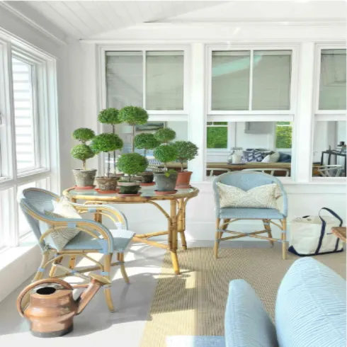 Four Seasons Customized Aluminum Alloy Glass Balcony Sun Room