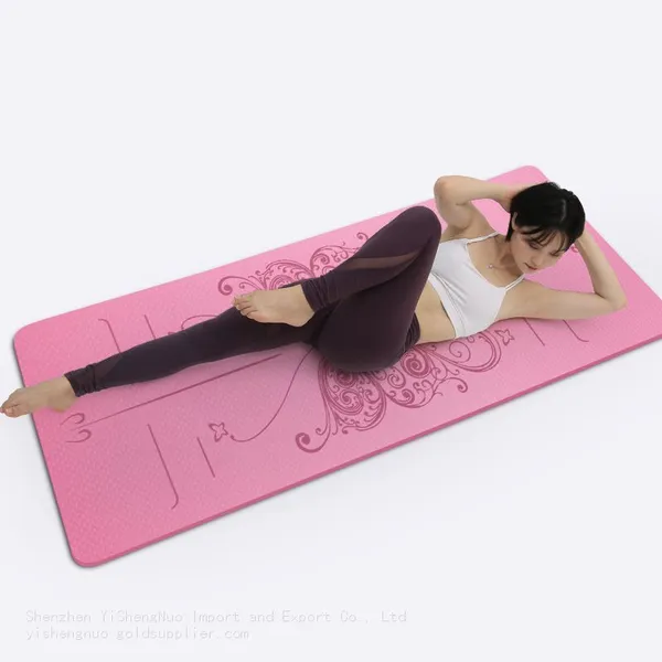 Fashion Sport Single Layer TPE Yoga Mat Set YiShengNuo photo-5