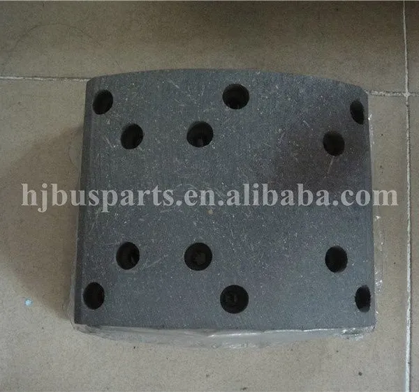 Other Performance Parts Bus Truck Spare Parts 12 Hole Rivet Brake Lining Goldendragon Shenlong Front Brake Lining photo-2