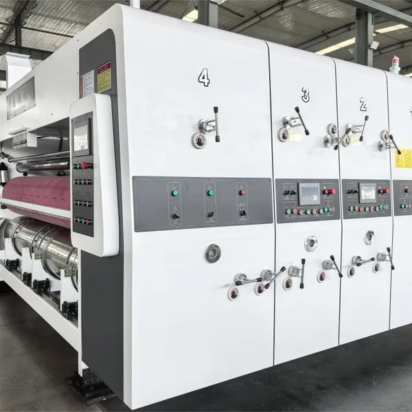 1224 Series Hot Sale Printing Die Cutting Creasing Folder Gluer Machine for Corrugated Cardboard Box Making photo-2