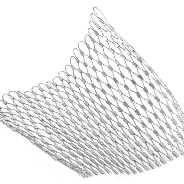 Cargo Net Metal Rope Mesh for Backpack and Bag Protector Ss Wire Rope Mesh Window Safety Protect Mesh Flexible Cable Net