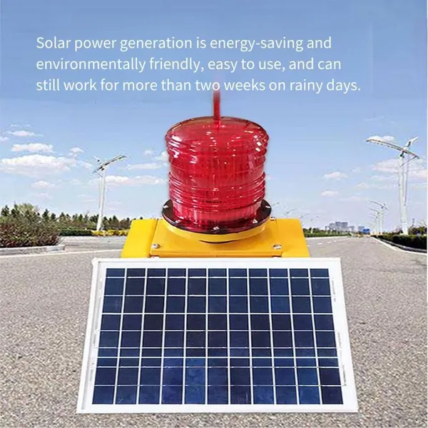 Luoyang Solar Medium Light Intensity Type b Aviation Obstruction Lights, Building Signal Lights for Community Roofs, Zg-t6790 photo-2