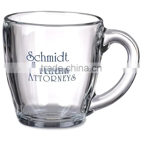 16oz Clear Glass Beer Mug With Handle