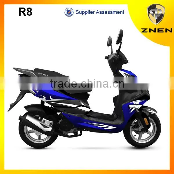 ZNEN New Patent Scooter 50CC LED Lights EEC Approved Water Cooling Engine Vespa Gas Scooter