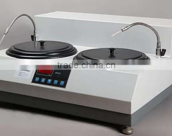 Metallographic Double Disks Specimen Desktop Polishing and Grinding Machine photo-3