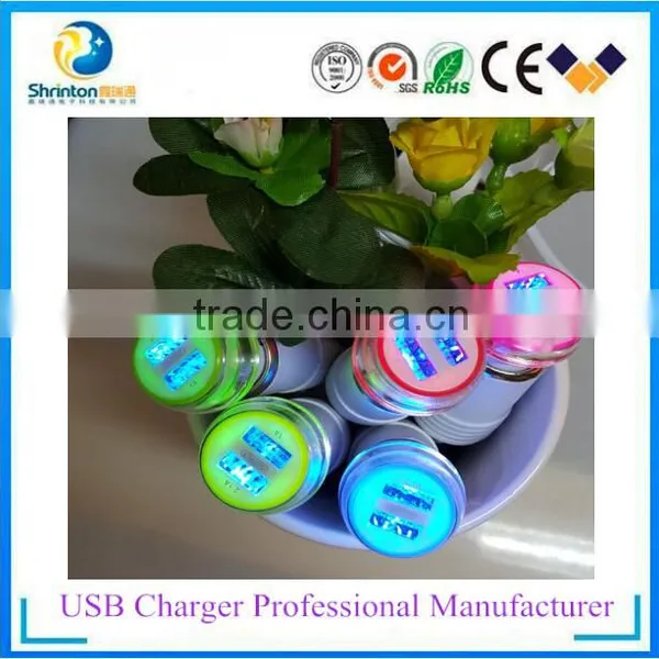 5V Fast Charging Crystal Car Charger for Iphone 5 Ipad Mini photo-2