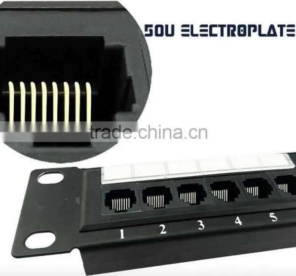 19" Fiber Optic Patch Panel Shielded 24 Port Cate6A Patch Panel photo-4