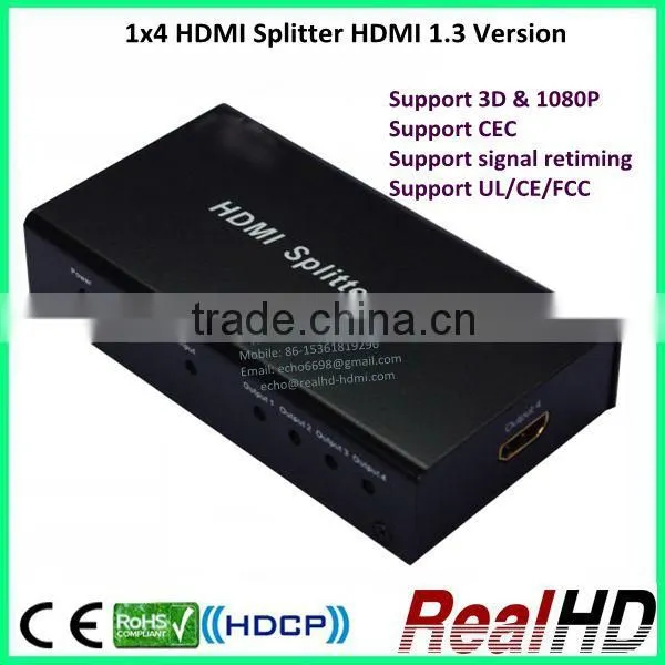 1x4 HDMI Splitter HDMI 1.3 Version photo-2