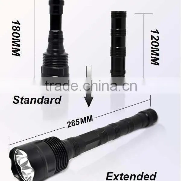 (160358) OEM/ODM Aluminum 18650 Battery Rechargeable High Power Led Flashlight photo-3