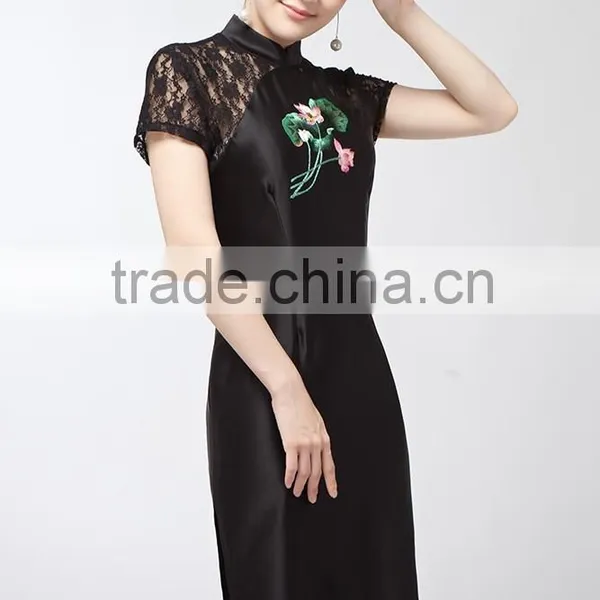 China New Dress Handmade Embroidery in Suzhou