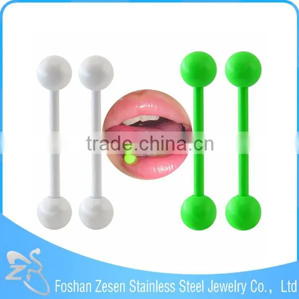 Stainless Steel Body Jewelry Black Anodized Ball 14G Cheap Piercing Tongue Rings photo-2